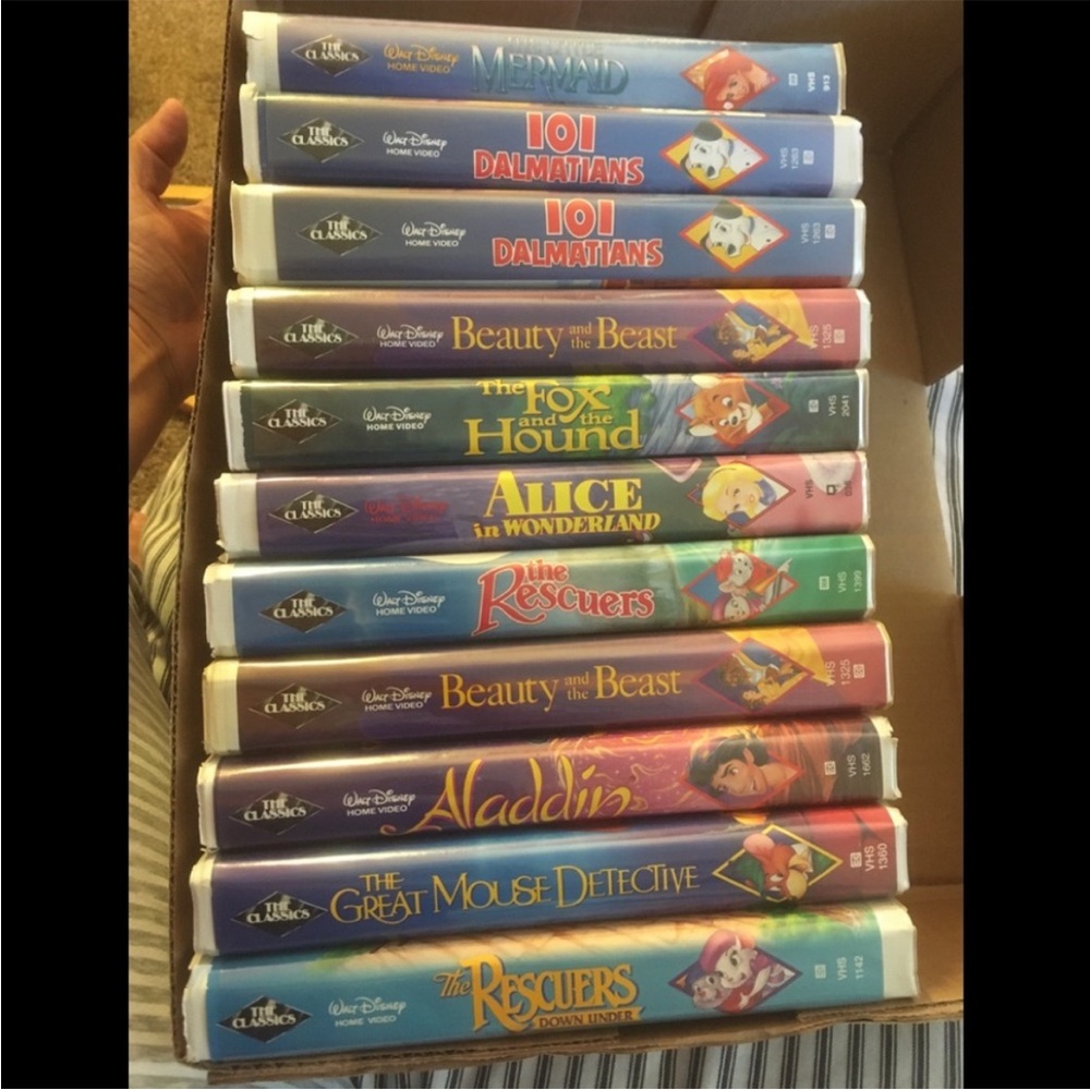 Disney Classic VHS Collection including the rare Little Mermaid original cover